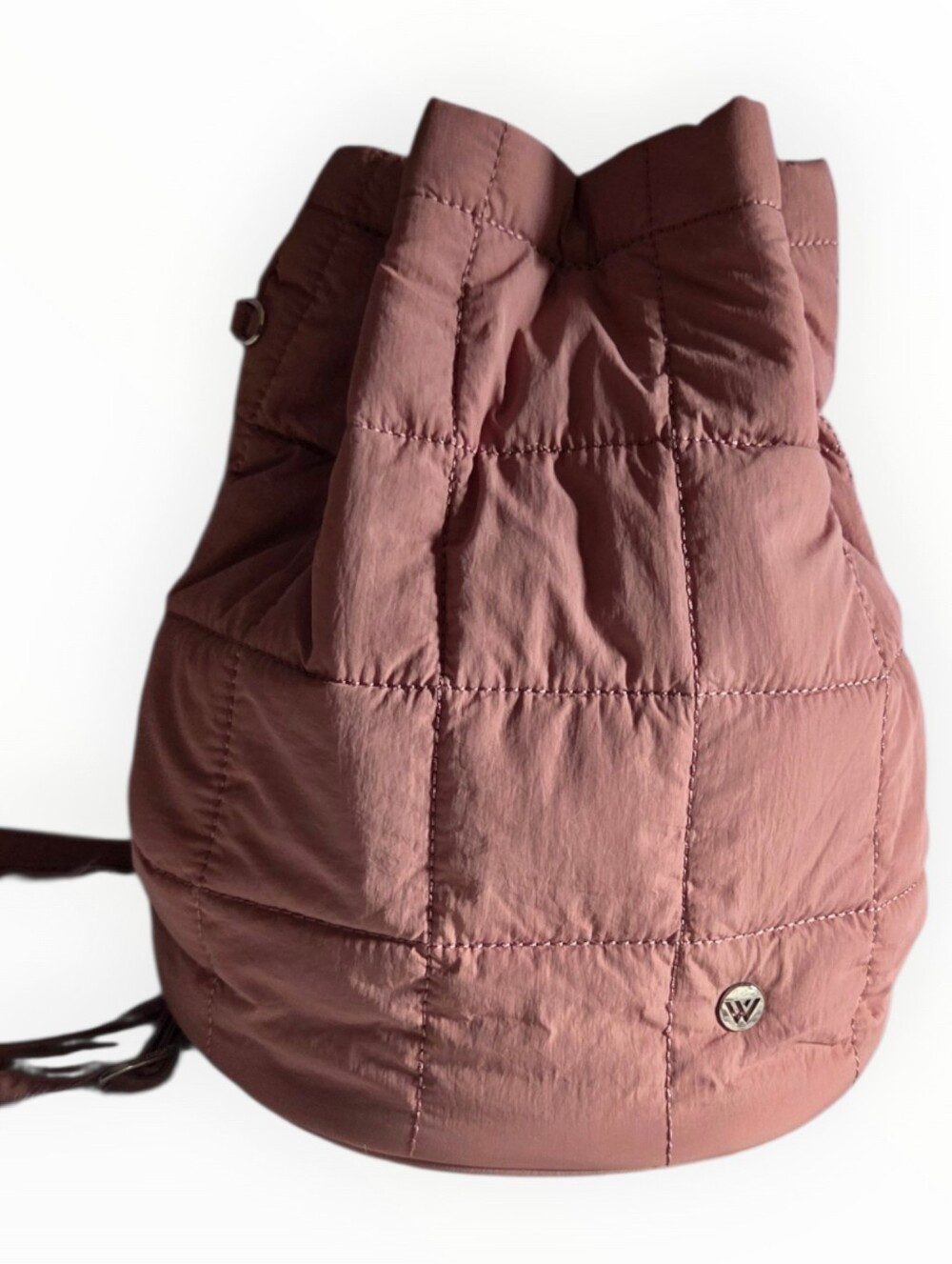 Westbronco Quilted Drawstring Convertible Bucket Bag - Backpack Crossbody